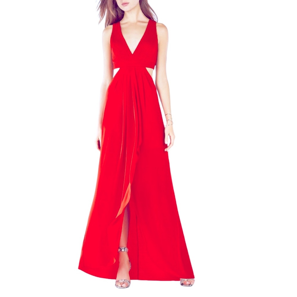 BCBG MaxAzria Gown. Color: Red. Size: 12.